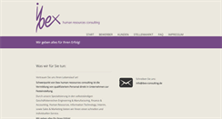Desktop Screenshot of ibex-consulting.de